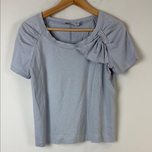 See By Chloe Blue- Grey Short Sleeve Tee Size 8 - Picture 1 of 5